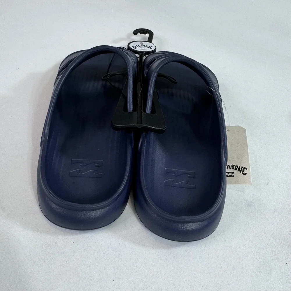 Billabong Helios Cush Sandals Mens Size‎ 9 Blue Double Strap Comfort Slide Shoes